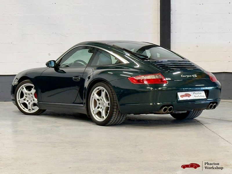 Porsche 911 (997.1) Targa 4S – 355 ch Tiptronic S | Vert Néphrite | Historique Complet Porsche