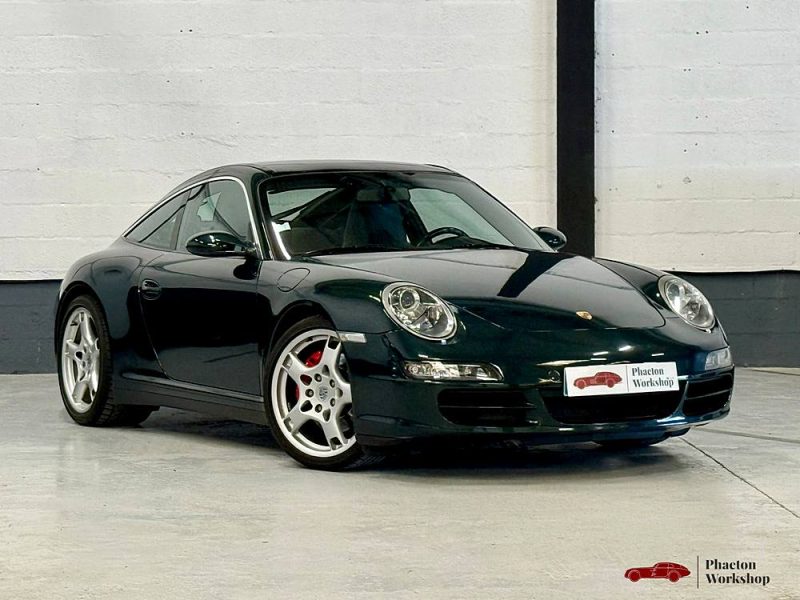 Porsche 911 (997.1) Targa 4S – 355 ch Tiptronic S | Vert Néphrite | Historique Complet Porsche