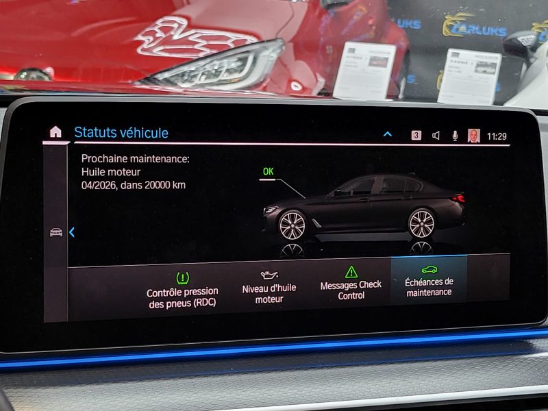 BMW SERIE 5 (G30) Hybrid 545e 394cv M-Sport xDrive Steptronic8 1ère Main