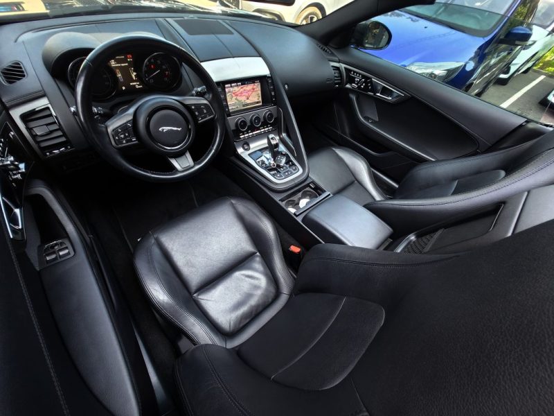 JAGUAR F-TYPE CABRIOLET 3.0 V6 340 AUTO*1°MAIN*PAS DE MALUS*CAMERA*