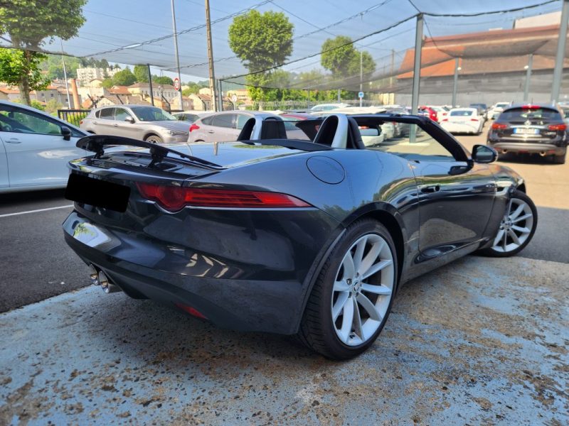 JAGUAR F-TYPE CABRIOLET 3.0 V6 340 AUTO*1°MAIN*PAS DE MALUS*CAMERA*