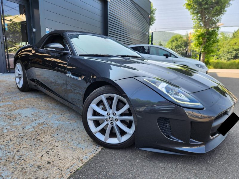 JAGUAR F-TYPE CABRIOLET 3.0 V6 340 AUTO*1°MAIN*PAS DE MALUS*CAMERA*