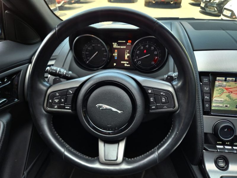 JAGUAR F-TYPE CABRIOLET 3.0 V6 340 AUTO*1°MAIN*PAS DE MALUS*CAMERA*