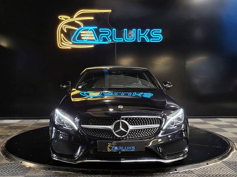 MERCEDES CLASSE C 250d 2.2 204cv CABRIOLET PACK AMG FASCINATION 9G-TRONIC 360° / CUIR NOIR CHAUFF / 