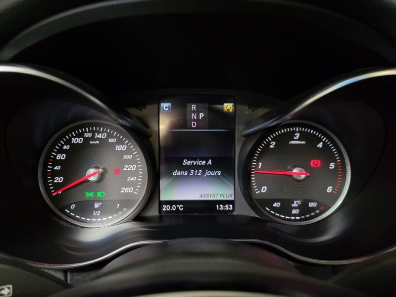 MERCEDES CLASSE C 250d 2.2 204cv CABRIOLET PACK AMG FASCINATION 9G-TRONIC 360° / CUIR NOIR CHAUFF / 