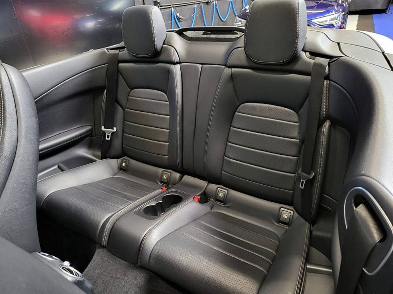 MERCEDES CLASSE C 250d 2.2 204cv CABRIOLET PACK AMG FASCINATION 9G-TRONIC 360° / CUIR NOIR CHAUFF / 