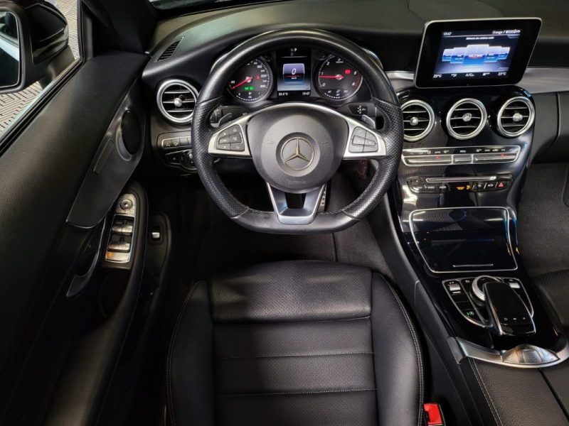 MERCEDES CLASSE C 250d 2.2 204cv CABRIOLET PACK AMG FASCINATION 9G-TRONIC 360° / CUIR NOIR CHAUFF / 