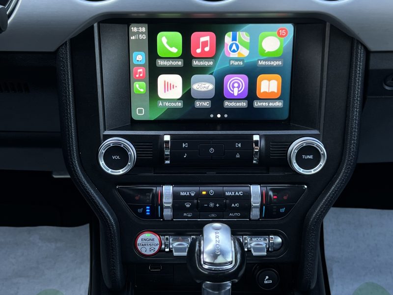 FORD MUSTANG GT COUPE 5.0 V8 421 Cv 1ERE MAIN ORIGINE FRANCE APPLE CARPLAY & ANDROID - GARANTIE 1 AN