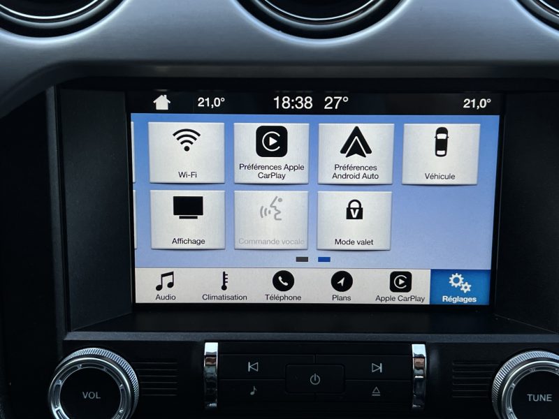 FORD MUSTANG GT COUPE 5.0 V8 421 Cv 1ERE MAIN ORIGINE FRANCE APPLE CARPLAY & ANDROID - GARANTIE 1 AN