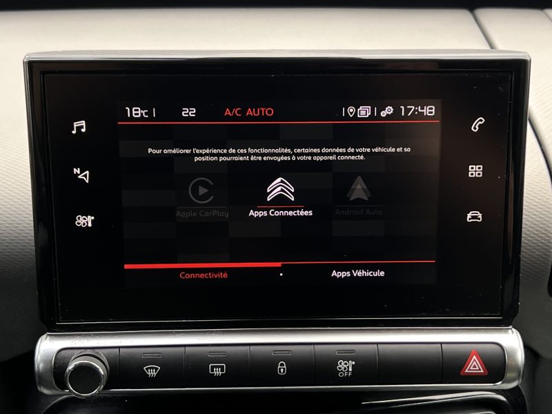 CITROEN C4 CACTUS PHASE 2 SHINE 1.5 HDI 100 Cv APPLE CARPLAY & ANDROID / CAMERA BVM6 - GARANTIE 1 AN