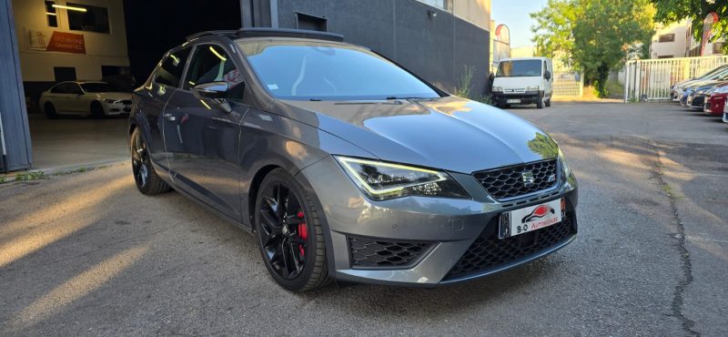 Seat Leon Cupra 2.0l Tsi 280ch DSG 7, *Crit'Air 1*, *Toit ouvrant*, *Sièges chauffants*