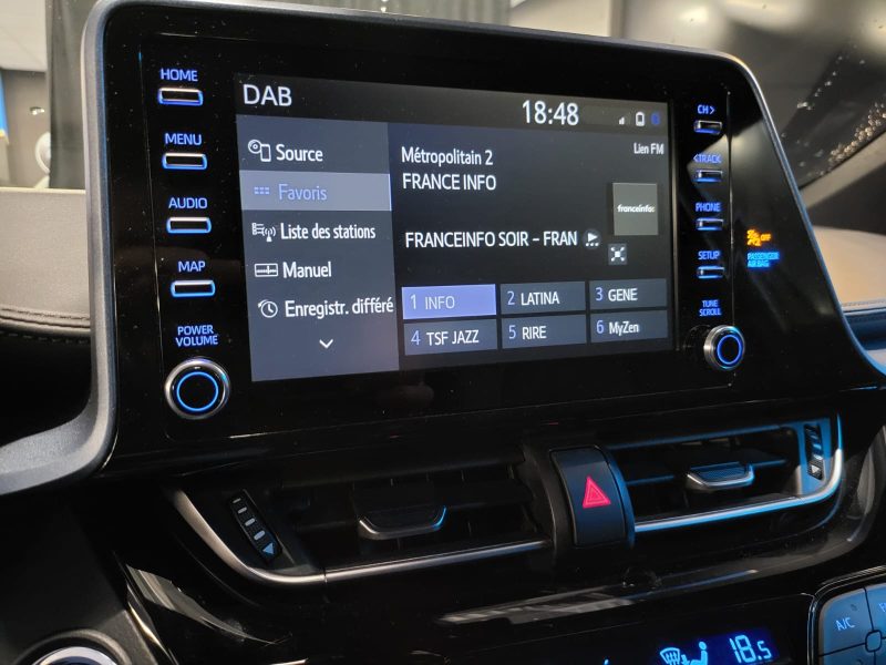 TOYOTA C-HR 1.8i EDITION 122cv / VOLANT CHAUFFANT + SIEGES CHAUFFANTS + APPLE CARPLAY /