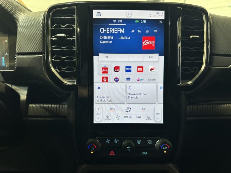 FORD RANGER DOUBLE CABINE 2.0 ECOBLUE 205 CH S&S BVA10 e-4WD LIMITED