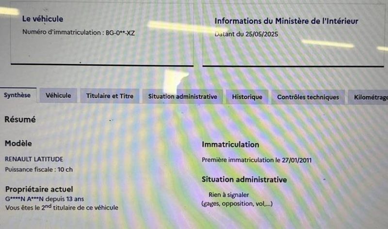 RENAULT LATITUDE INITIALE PARIS 2.0 DCI 175 Cv 22 670 Kms REELS / BOITE AUTOMATIQUE - GARANTIE 1 AN