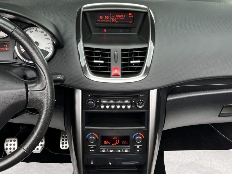 PEUGEOT 207 CC PHASE 2 CABRIOLET SPORT PACK 1.6 VTI 120 Cv 49 400 Kms CRIT AIR 1 - GARANTIE 1 AN