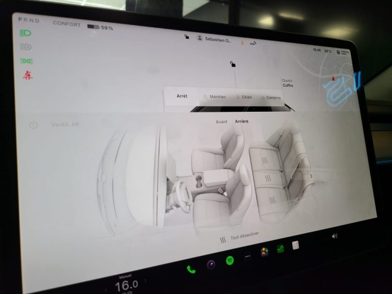 TESLA MODEL Y 2022 FSD 3 STANDARD PROPULSION SIEGES CHAUFFANTS AV + AR / VOLANT CHAUFFANT