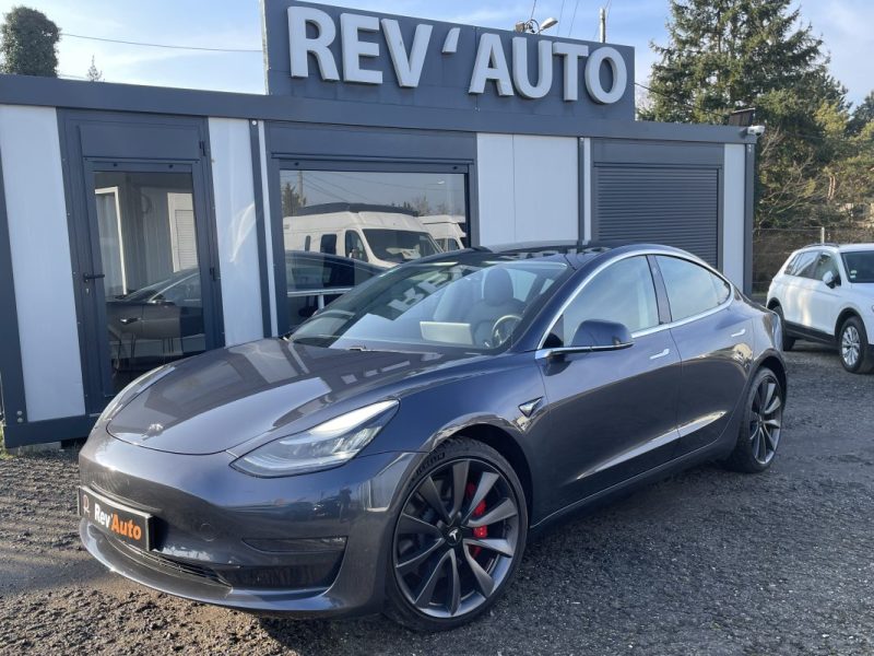 Tesla Model 3 Performance AWD Grande Autonomie / Jantes 20" / Aileron carbone 37.000 km 2020