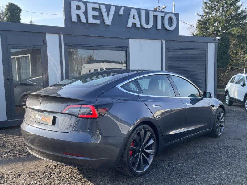 Tesla Model 3 Performance AWD Grande Autonomie / Jantes 20" / Aileron carbone 37.000 km 2020