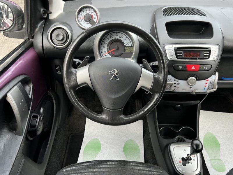 PEUGEOT 107 PHASE 3 1.0 68 Cv BOITE AUTOMATIQUE 5 PORTES CRIT AIR 1 - GARANTIE 1 AN