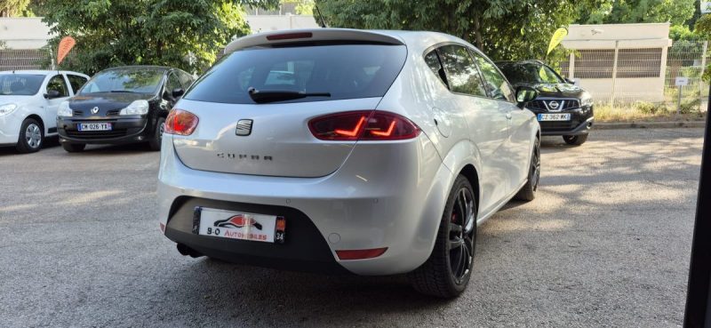 Seat Leon phase 2 Pack Cupra 2.0l Tsi 211ch DSG 6, *Sièges F1*, *Toit ouvrant*, *FULL OPTIONS