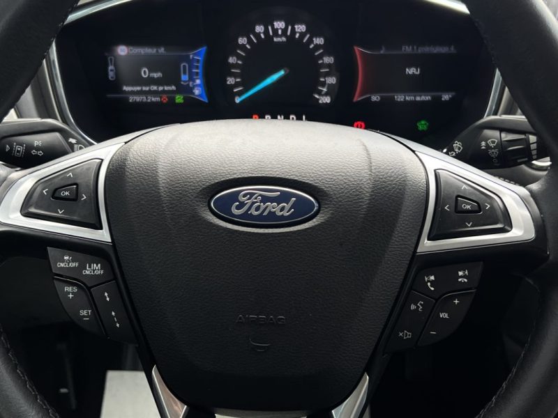 FORD MONDEO 4 IV VIGNAL 2.0 HYBRID 140 / 187 Cv 1ERE MAIN 27 800 Kms TOUTES OPTIONS - GARANTIE 1 AN