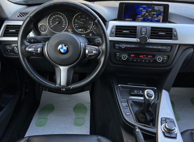 BMW SERIE 3 F30 318D 2.0 143 Cv GRAND GPS INTERIEUR CUIR CAMERA RECUL - GARANTIE 6 MOIS