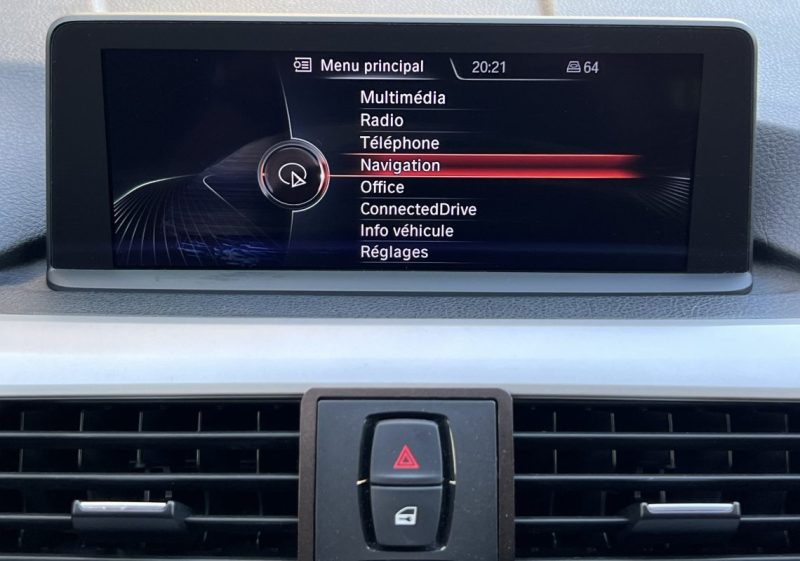 BMW SERIE 3 F30 318D 2.0 143 Cv GRAND GPS INTERIEUR CUIR CAMERA RECUL - GARANTIE 6 MOIS