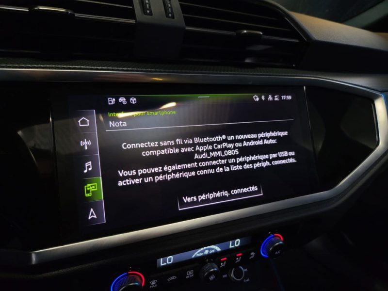 AUDI Q3 SPORTBACK 45 TFSi E 245cv HYBRID RECHARGEABLE E-TRON S-LINE / TOIT OUVRANT / CARPLAY / ANGLE