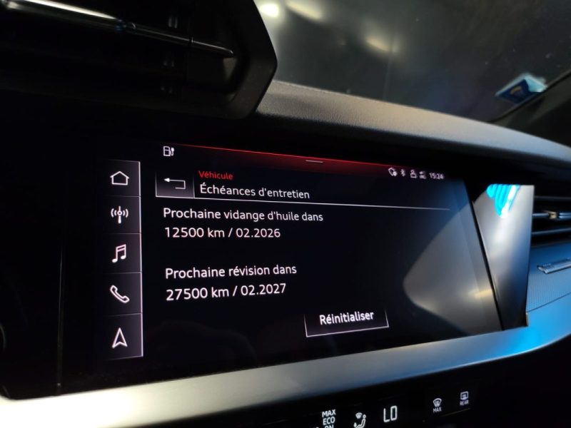 AUDI A3 40 TFSIE 204cv S LINE / SUIVI COMPLET AUDI / APPLE CARPLAY / VIRTUAL COCKPIT