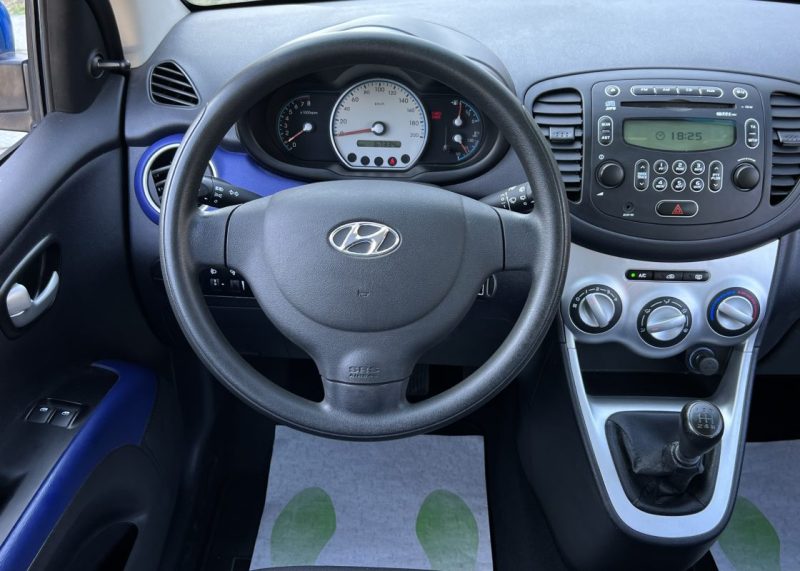 HYUNDAI i10 1.2 77 Cv 5 PORTES CLIMATISATION BLUETOOTH 67 700 Kms - GARANTIE 1 AN