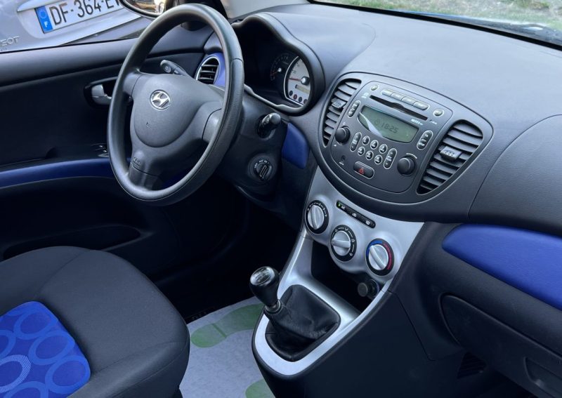 HYUNDAI i10 1.2 77 Cv 5 PORTES CLIMATISATION BLUETOOTH 67 700 Kms - GARANTIE 1 AN