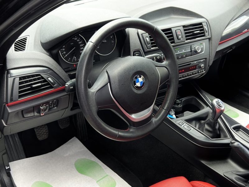 BMW SERIE 1 F20 116i SPORT 1.6 TURBO 136 Cv INTERIEUR CUIR ROUGE / 5 PORTES - GARANTIE 1 AN