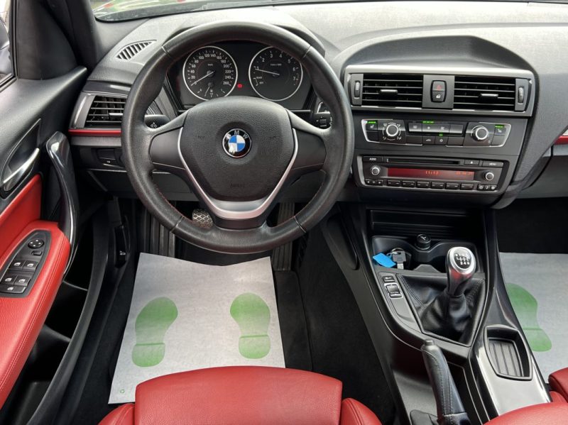 BMW SERIE 1 F20 116i SPORT 1.6 TURBO 136 Cv INTERIEUR CUIR ROUGE / 5 PORTES - GARANTIE 1 AN