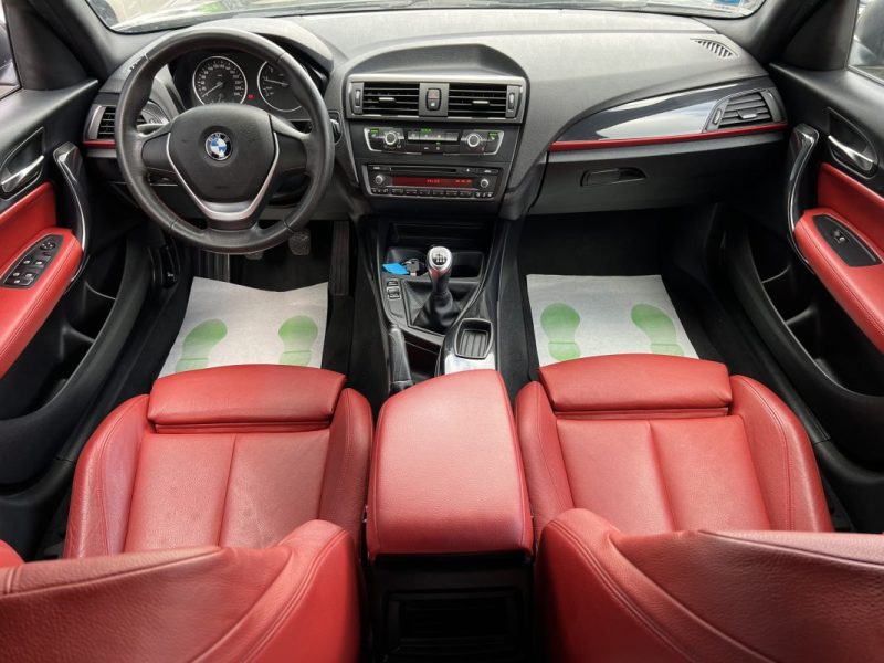 BMW SERIE 1 F20 116i SPORT 1.6 TURBO 136 Cv INTERIEUR CUIR ROUGE / 5 PORTES - GARANTIE 1 AN