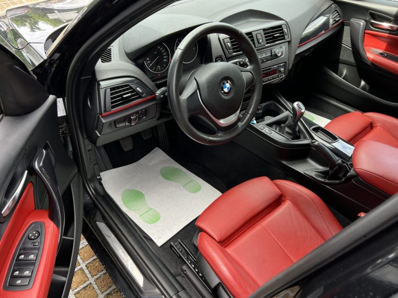 BMW SERIE 1 F20 116i SPORT 1.6 TURBO 136 Cv INTERIEUR CUIR ROUGE / 5 PORTES - GARANTIE 1 AN
