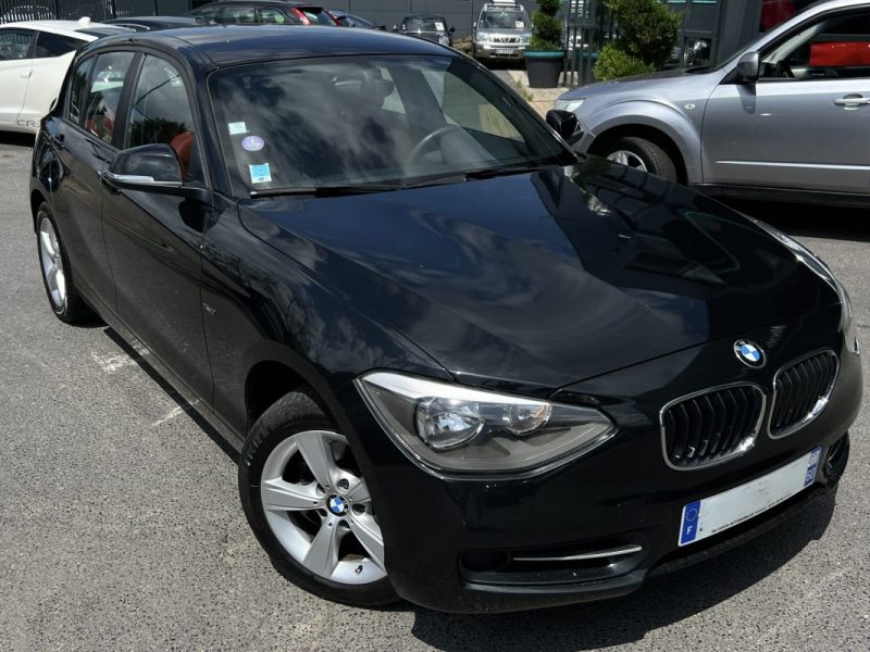 BMW SERIE 1 F20 116i SPORT 1.6 TURBO 136 Cv INTERIEUR CUIR ROUGE / 5 PORTES - GARANTIE 1 AN