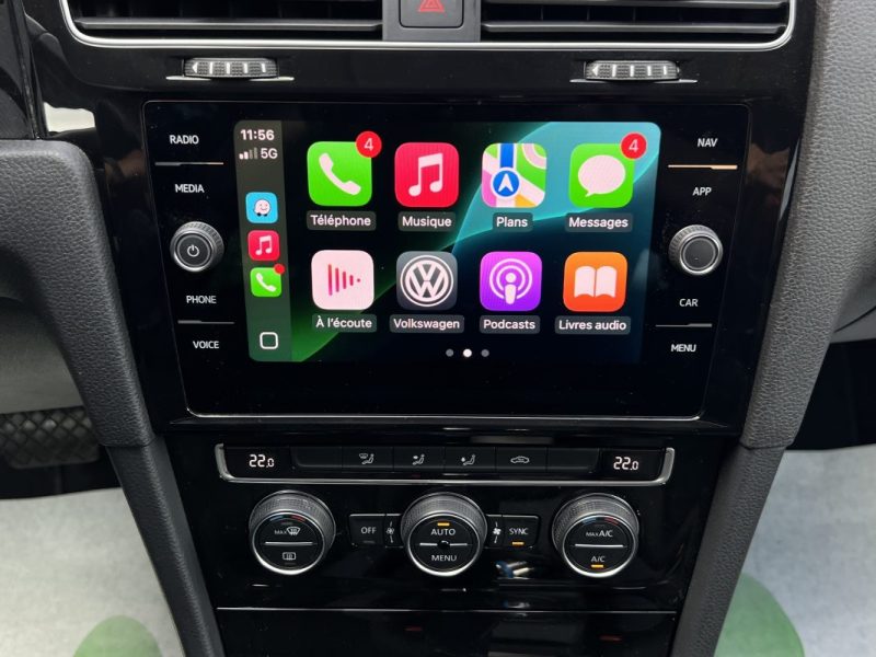 VOLKSWAGEN GOLF 7 VII PHASE 2 CARAT 2.0 TDI 150 Cv DSG7 ACC APPLE & ANDROID CAMERA - GARANTIE 1 AN