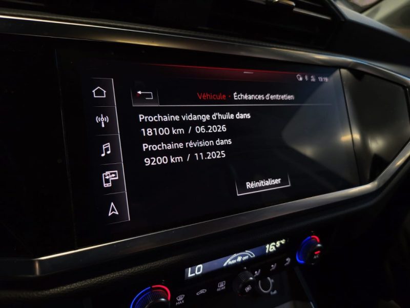 AUDI Q3 35 TFSI 150cv SUIVI AUDI / VIRTUAL COCKPIT / CAMERA DE RECUL