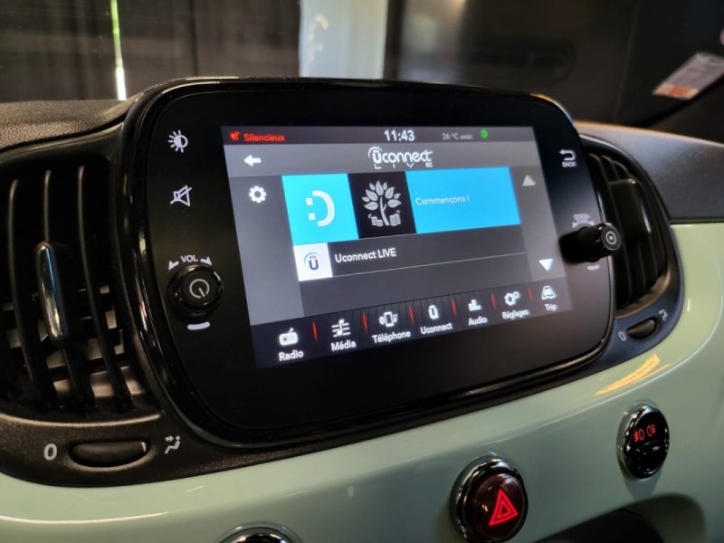FIAT 500 1.0 70CH LOUNGE APPLE CARPLAY / TOIT PANORAMIQUE / 1ER MAIN / ENTRETIEN FIAT 