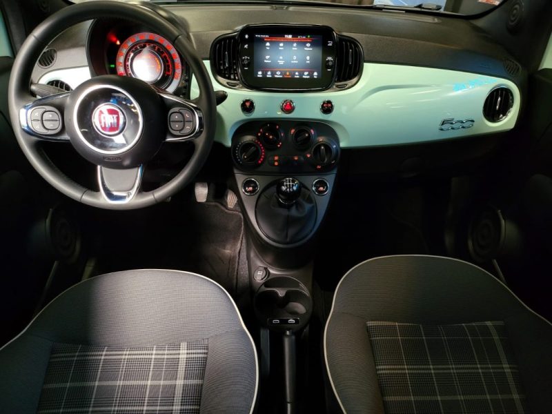 FIAT 500 1.0 70CH LOUNGE APPLE CARPLAY / TOIT PANORAMIQUE / 1ER MAIN / ENTRETIEN FIAT 