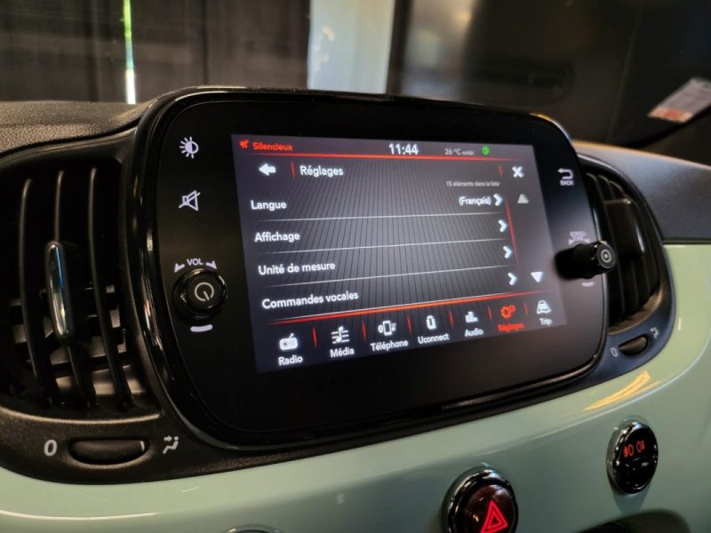 FIAT 500 1.0 70CH LOUNGE APPLE CARPLAY / TOIT PANORAMIQUE / 1ER MAIN / ENTRETIEN FIAT 