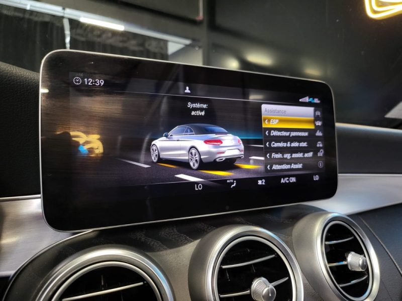 MERCEDES CLASSE C CABRIOLET 220d 194ch AMG Line / GARANTIE MERCEDES / CAMERA 360 / MULTIBEAM LED