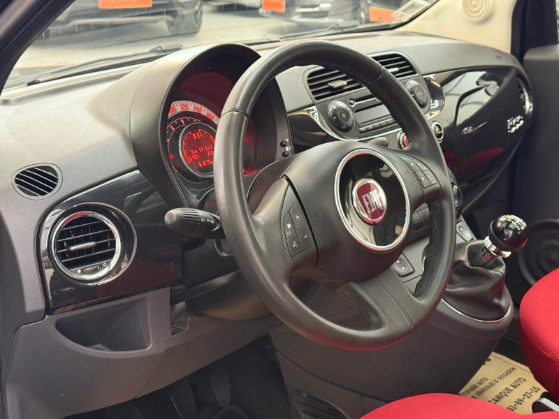 FIAT 500 SEULEMENT 60000KMS 1.2 69ch LOUNGE 1ERE MAIN, HISTORIQUE COMPLET, SUPER ETAT