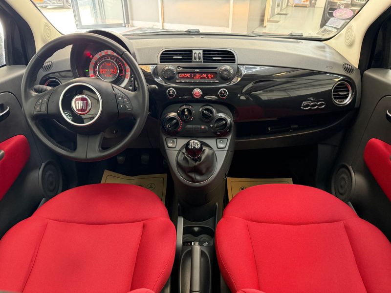 FIAT 500 SEULEMENT 60000KMS 1.2 69ch LOUNGE 1ERE MAIN, HISTORIQUE COMPLET, SUPER ETAT