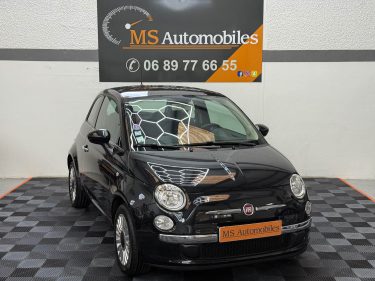 FIAT 500 SEULEMENT 60000KMS 1.2 69ch LOUNGE 1ERE MAIN, HISTORIQUE COMPLET, SUPER ETAT