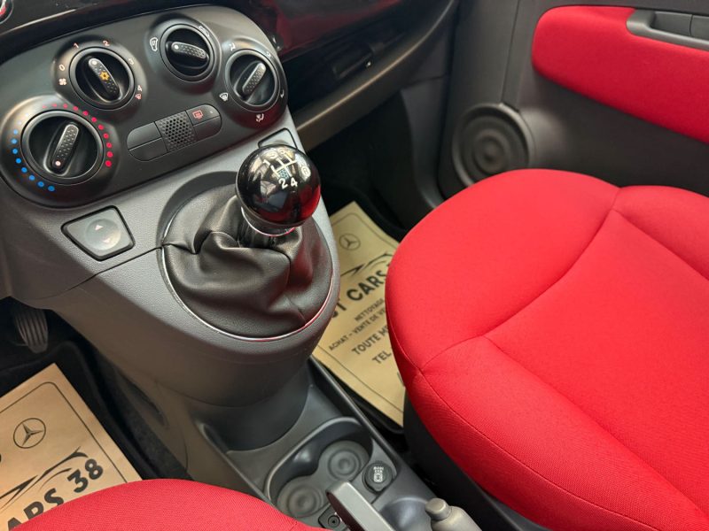 FIAT 500 SEULEMENT 60000KMS 1.2 69ch LOUNGE 1ERE MAIN, HISTORIQUE COMPLET, SUPER ETAT