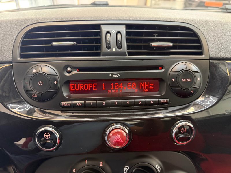 FIAT 500 SEULEMENT 60000KMS 1.2 69ch LOUNGE 1ERE MAIN, HISTORIQUE COMPLET, SUPER ETAT