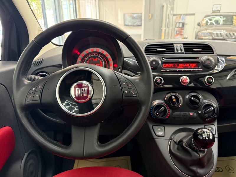 FIAT 500 SEULEMENT 60000KMS 1.2 69ch LOUNGE 1ERE MAIN, HISTORIQUE COMPLET, SUPER ETAT