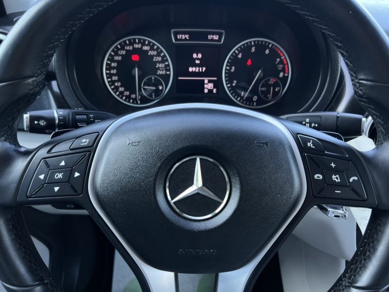 MERCEDES CLASSE B II 180 1.6 122 Cv BOITE AUTOMATIQUE BVA7 / CAMERA RECUL CRIT AIR 1 - GARANTIE 1 AN