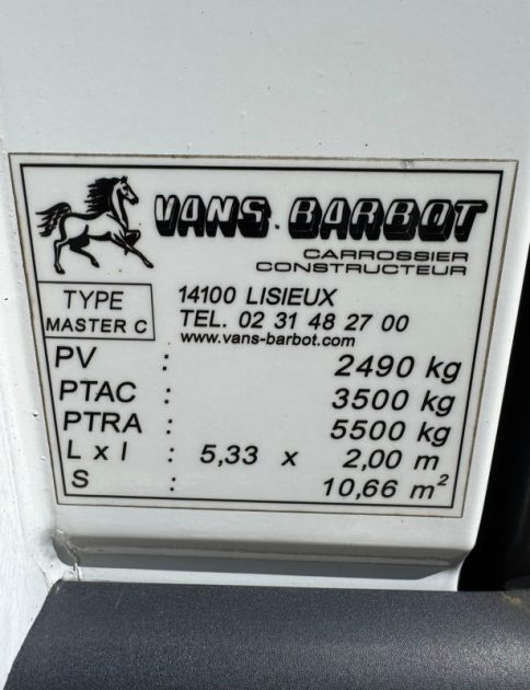 RENAULT MASTER CAMION CHEVAUX L2H1 2.5D 79000KM